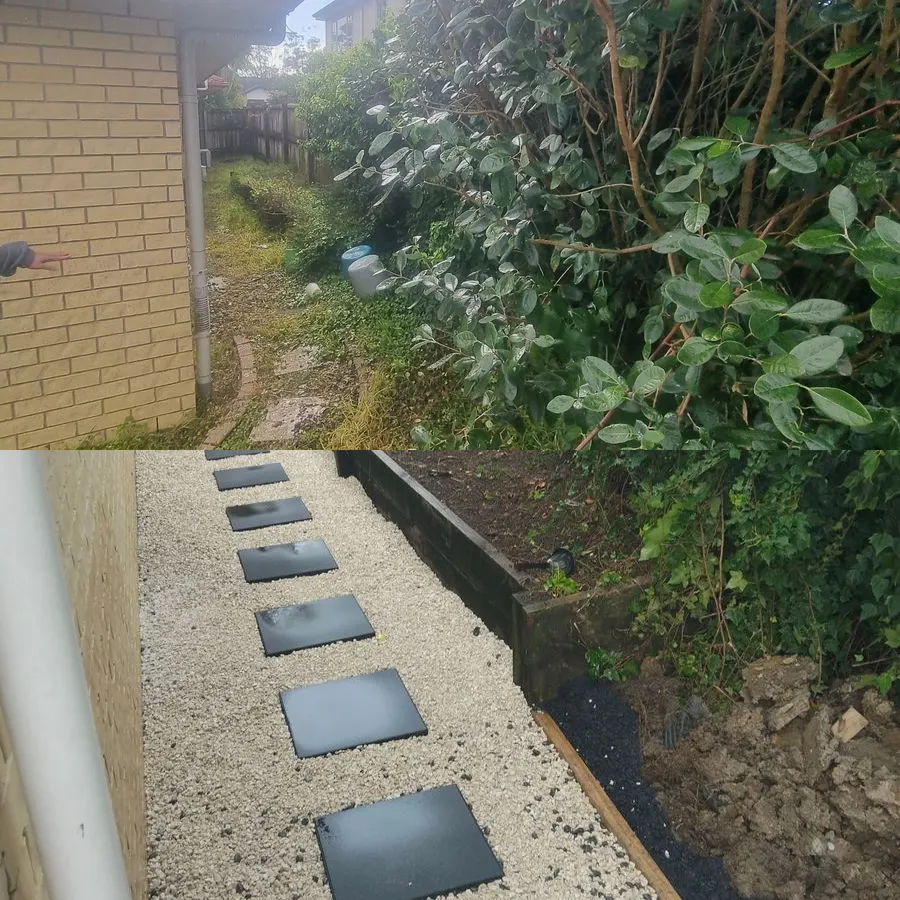 A South Auckland section before and after 0-Nine Lawn Care